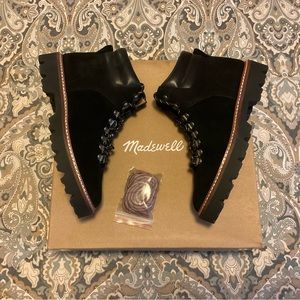 NIB Madewell Citywalk Lugsole Hiker Black Boots Women’s Sz 7